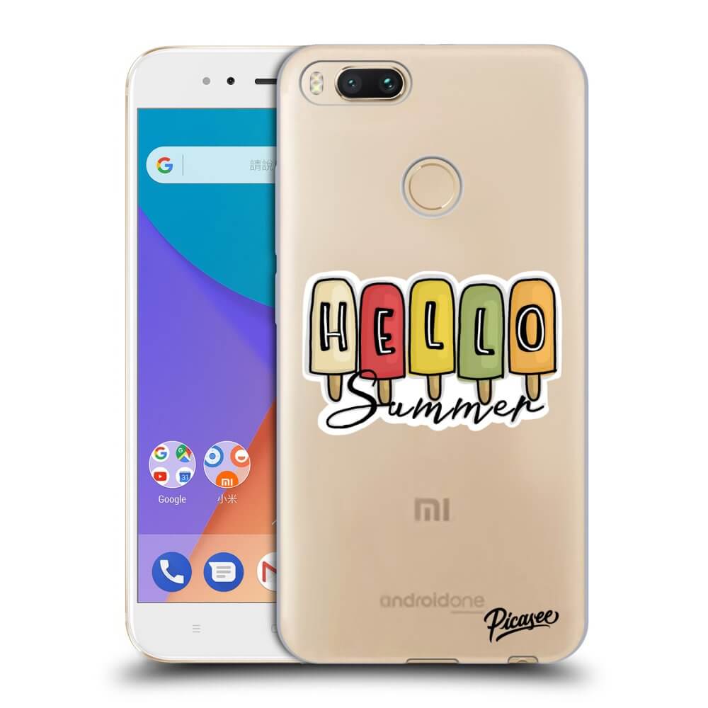 Xiaomi Mi A1 Global Hülle - Transparentes Silikon - Ice Cream