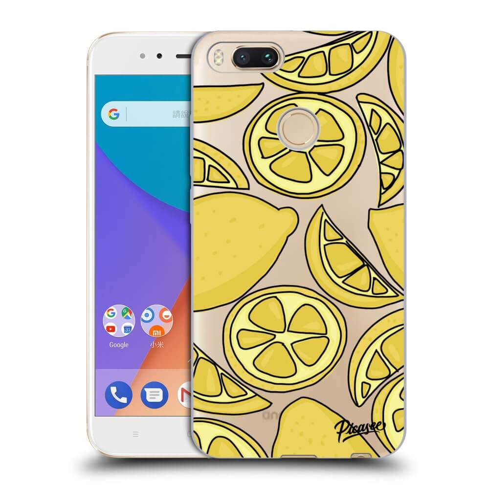 Xiaomi Mi A1 Global Hülle - Transparentes Silikon - Lemon