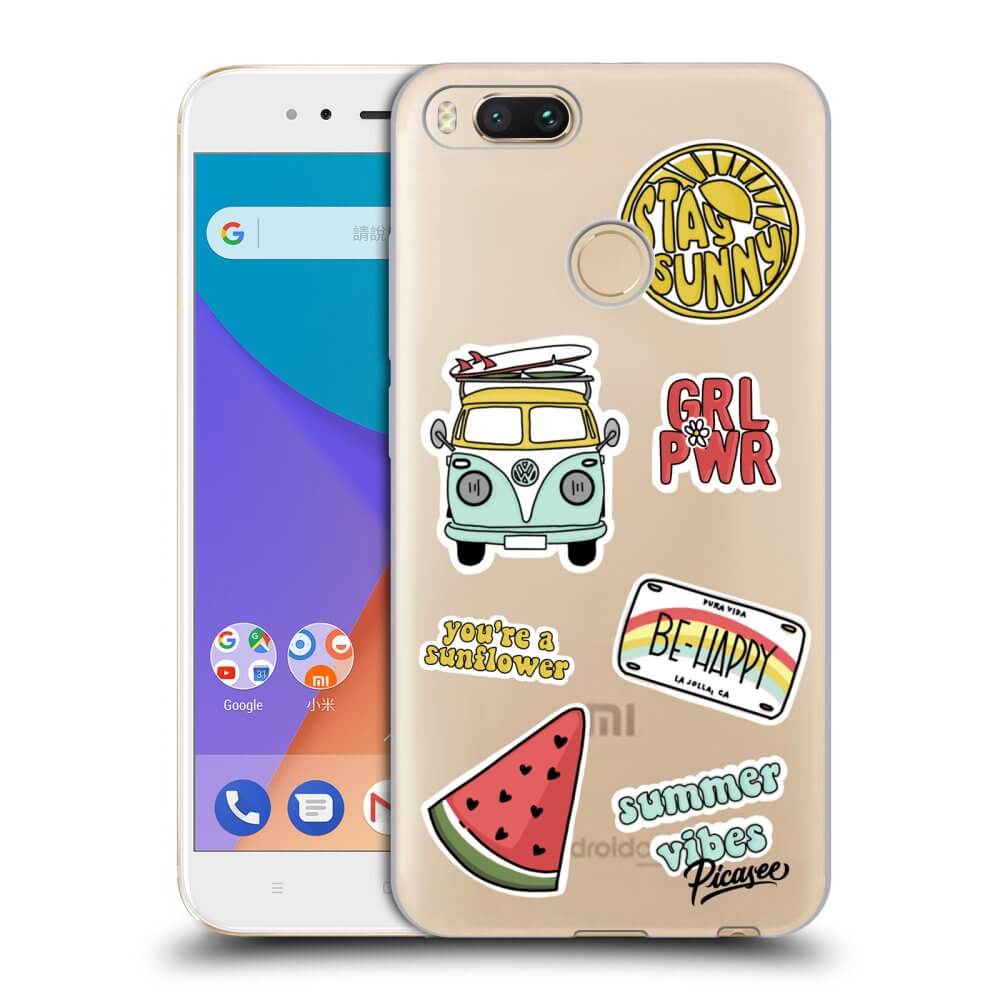 Xiaomi Mi A1 Global Hülle - Transparentes Silikon - Summer