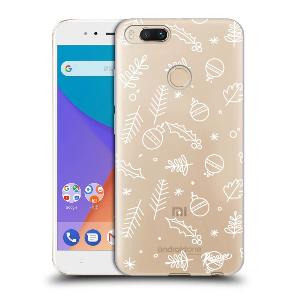 Xiaomi Mi A1 Global Hülle - Transparentes Silikon - Mistletoe