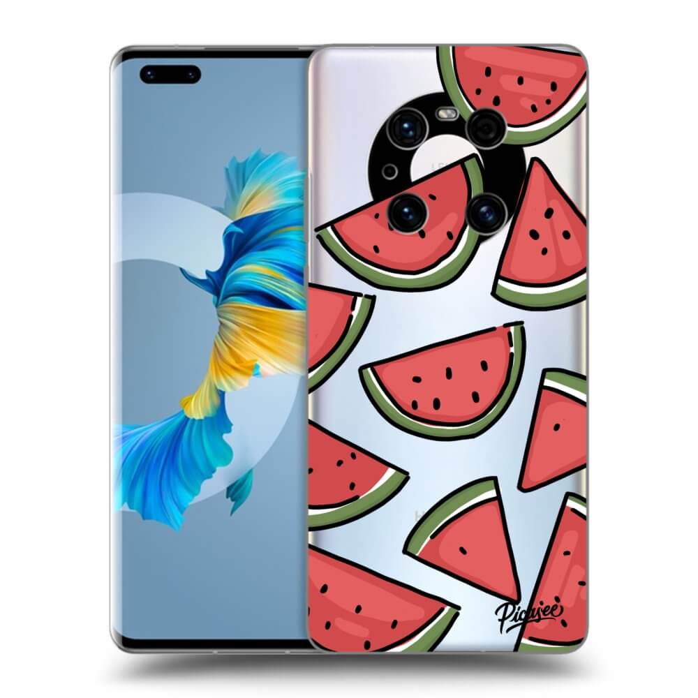 Huawei Mate 40 Pro Hülle - Transparentes Silikon - Melone