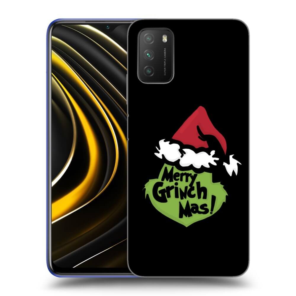 Xiaomi Poco M3 Hülle - Schwarzes Silikon - Grinch 2