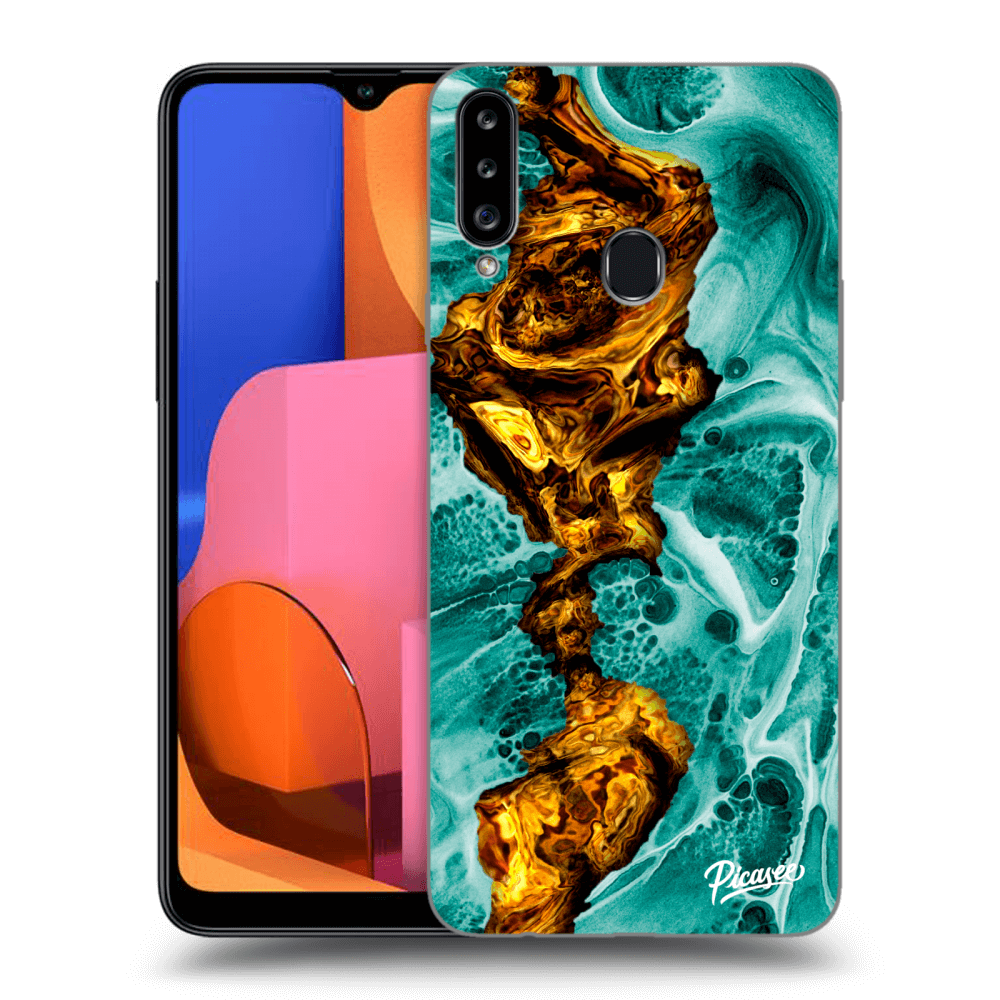 Samsung Galaxy A20s Hülle - Transparentes Silikon - Goldsky