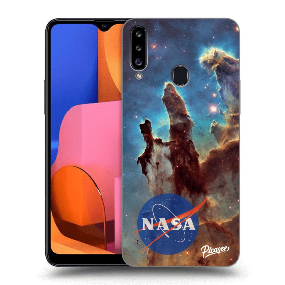 Samsung Galaxy A20s Hülle - Transparentes Silikon - Eagle Nebula