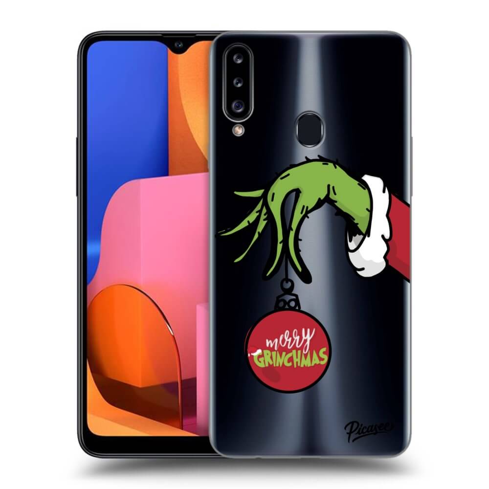 Samsung Galaxy A20s Hülle - Transparentes Silikon - Grinch