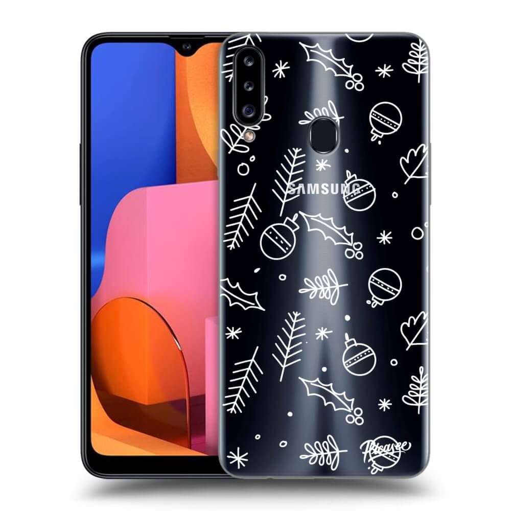 Samsung Galaxy A20s Hülle - Transparentes Silikon - Mistletoe