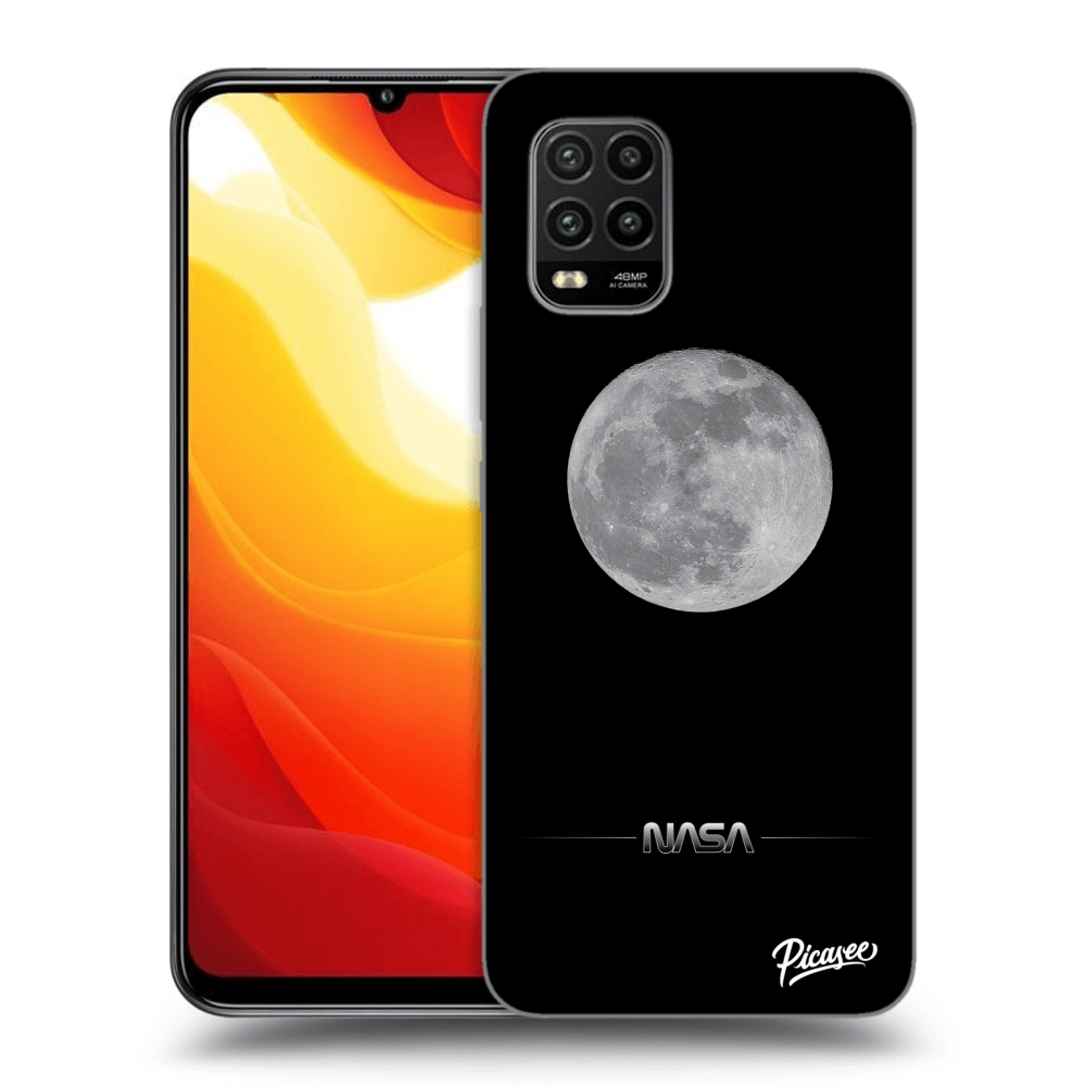 Xiaomi Mi 10 Lite Hülle - Transparentes Silikon - Moon Minimal