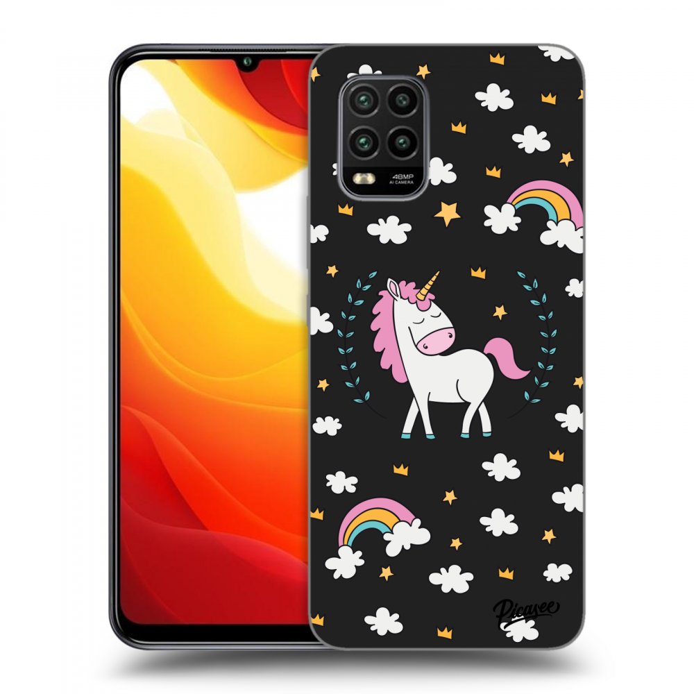 Xiaomi Mi 10 Lite Hülle - Schwarzes Silikon - Unicorn Star Heaven