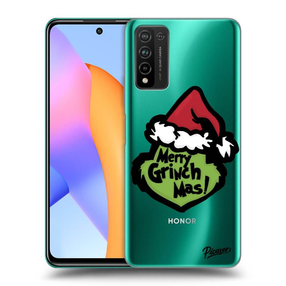 Honor 10X Lite Hülle - Transparentes Silikon - Grinch 2
