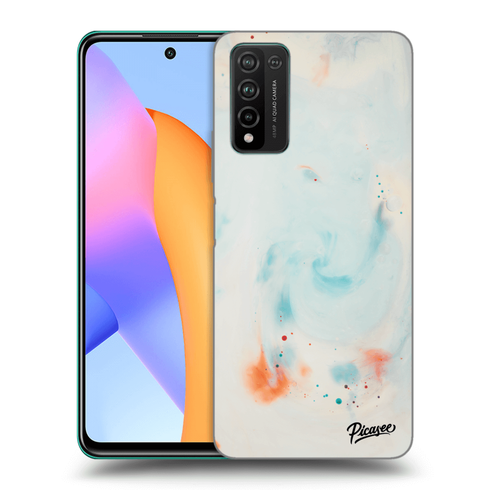 Honor 10X Lite Hülle - Transparentes Silikon - Splash