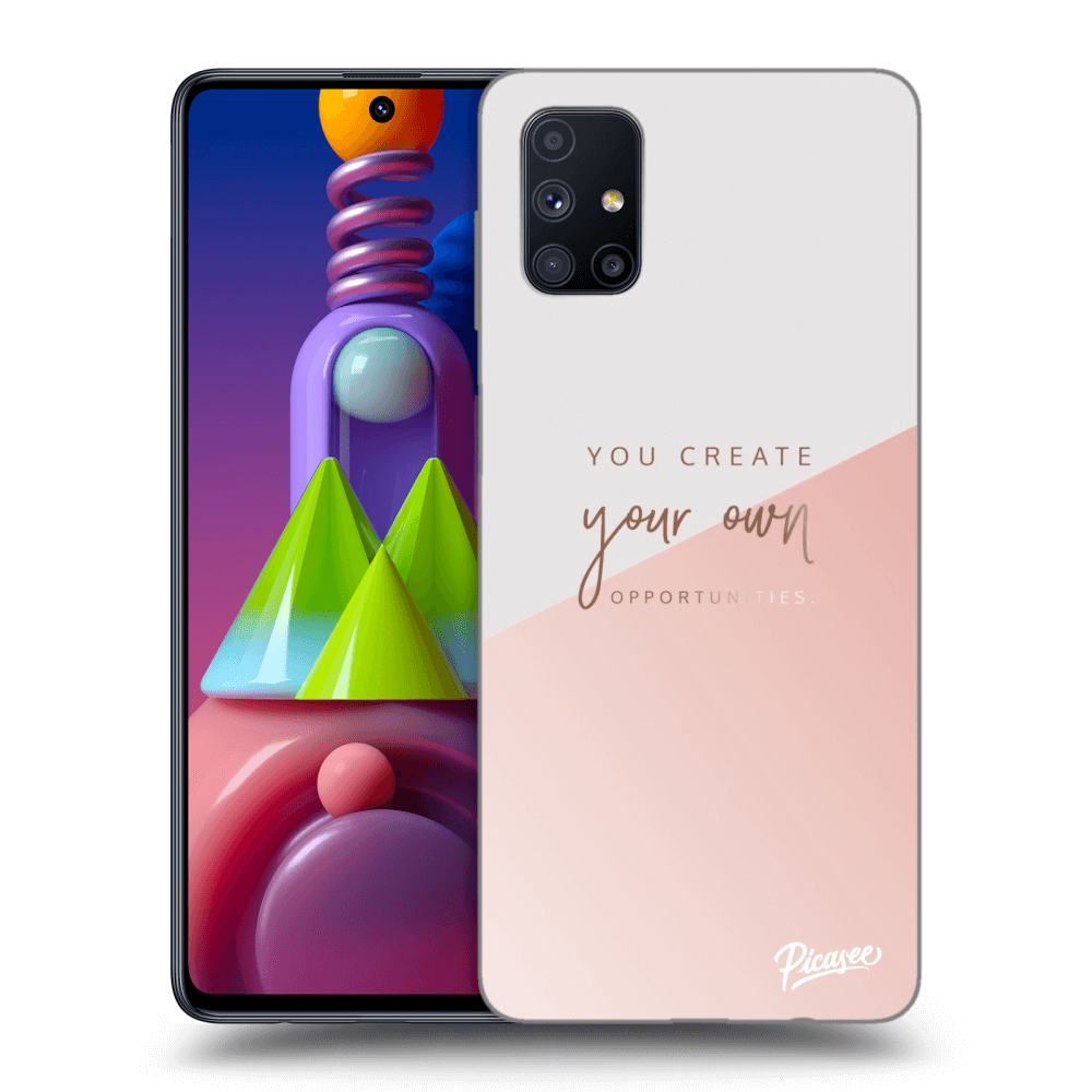 Samsung Galaxy M51 M515F Hülle - Schwarzes Silikon - You Create Your Own Opportunities