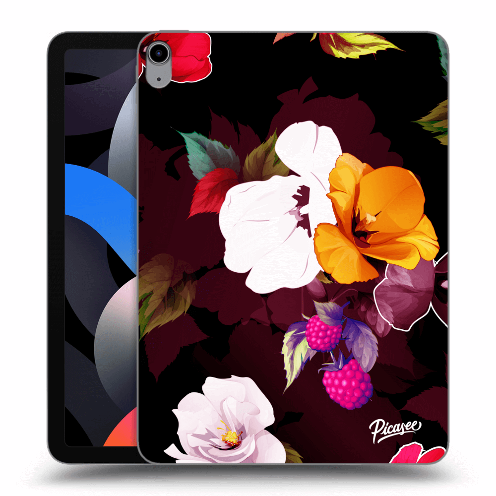 Transparente Silikonhülle Für Apple IPad Air 4 10.9 2020 - Flowers And Berries