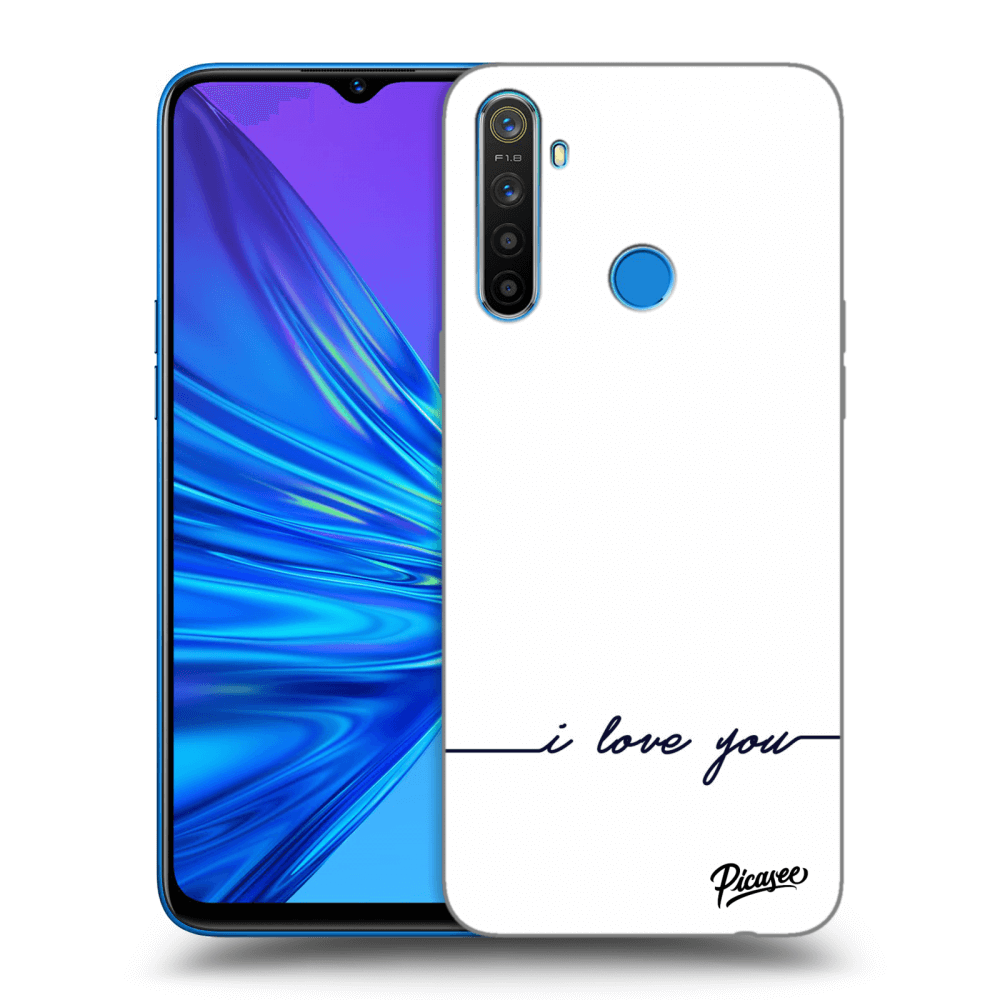 Realme 5 Hülle - Transparentes Silikon - Ich Liebe Dich