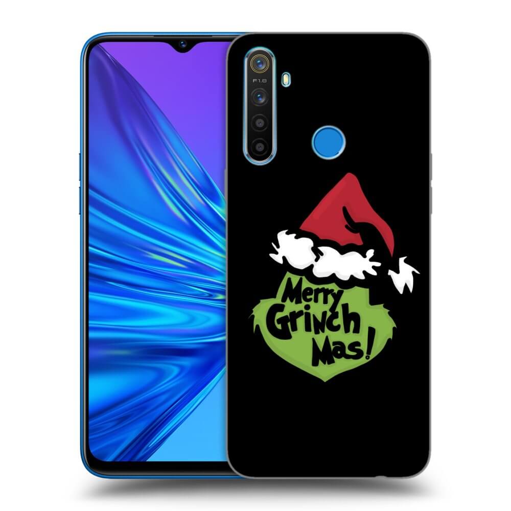 Realme 5 Hülle - Schwarzes Silikon - Grinch 2