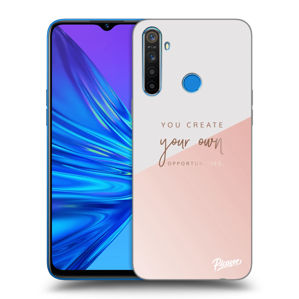 Realme 5 Hülle - Transparentes Silikon - You Create Your Own Opportunities