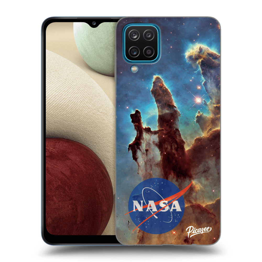 Samsung Galaxy A12 A125F Hülle - Transparentes Silikon - Eagle Nebula