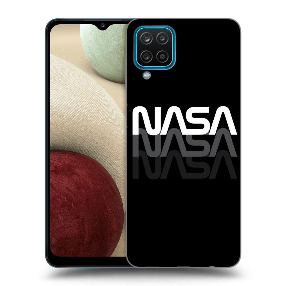 Samsung Galaxy A12 A125F Hülle - Transparentes Silikon - NASA Triple