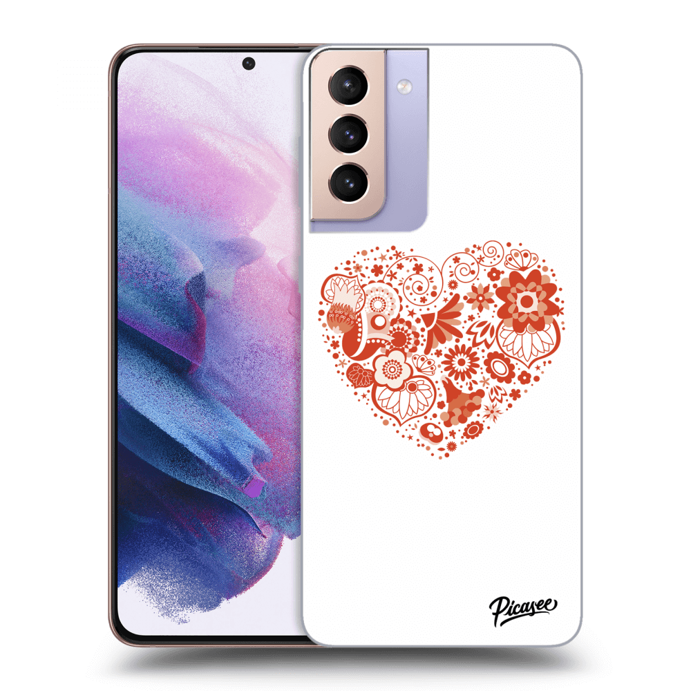 Samsung Galaxy S21+ 5G G996F Hülle - Transparentes Silikon - Big Heart