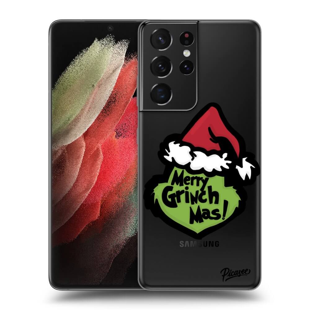 Samsung Galaxy S21 Ultra 5G G998B Hülle - Transparentes Silikon - Grinch 2