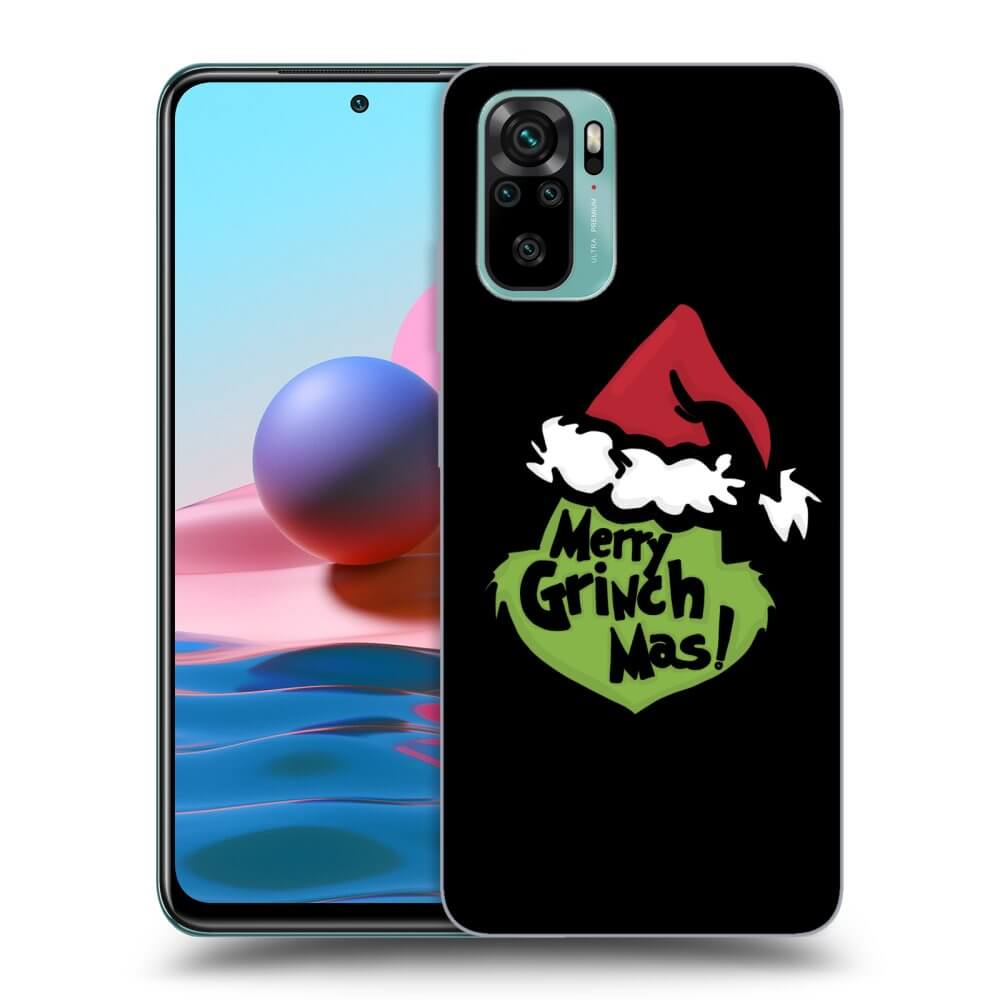 Xiaomi Redmi Note 10 Hülle - Schwarzes Silikon - Grinch 2