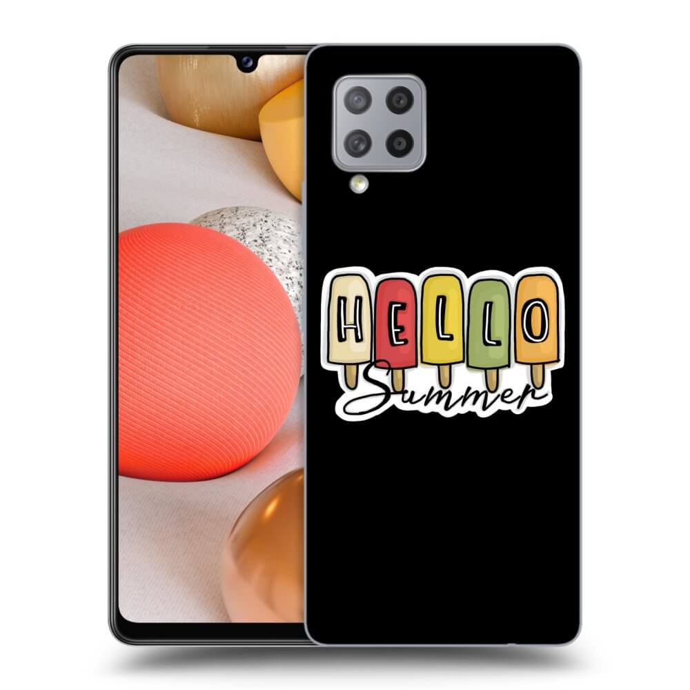 Samsung Galaxy A42 A426B Hülle - Schwarzes Silikon - Ice Cream