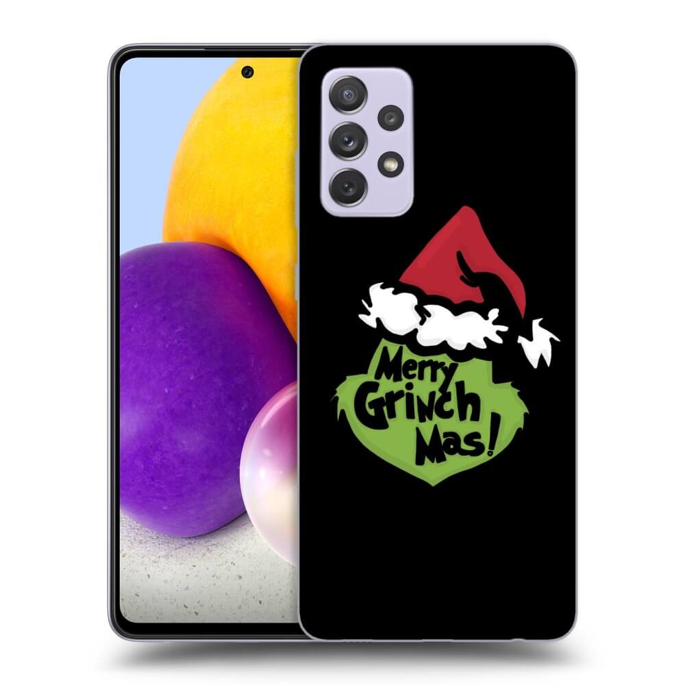 Samsung Galaxy A72 A725F Hülle - Schwarzes Silikon - Grinch 2