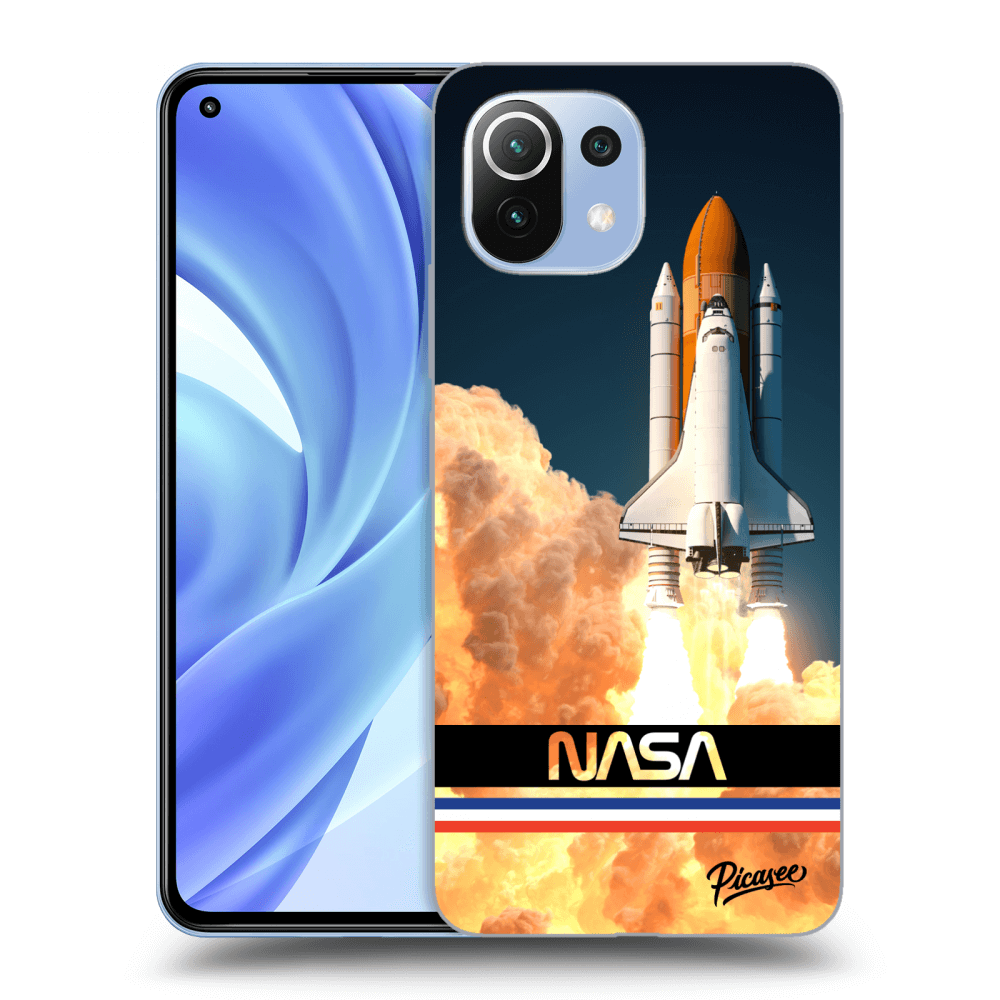 Xiaomi Mi 11 Lite Hülle - Transparentes Silikon - Space Shuttle