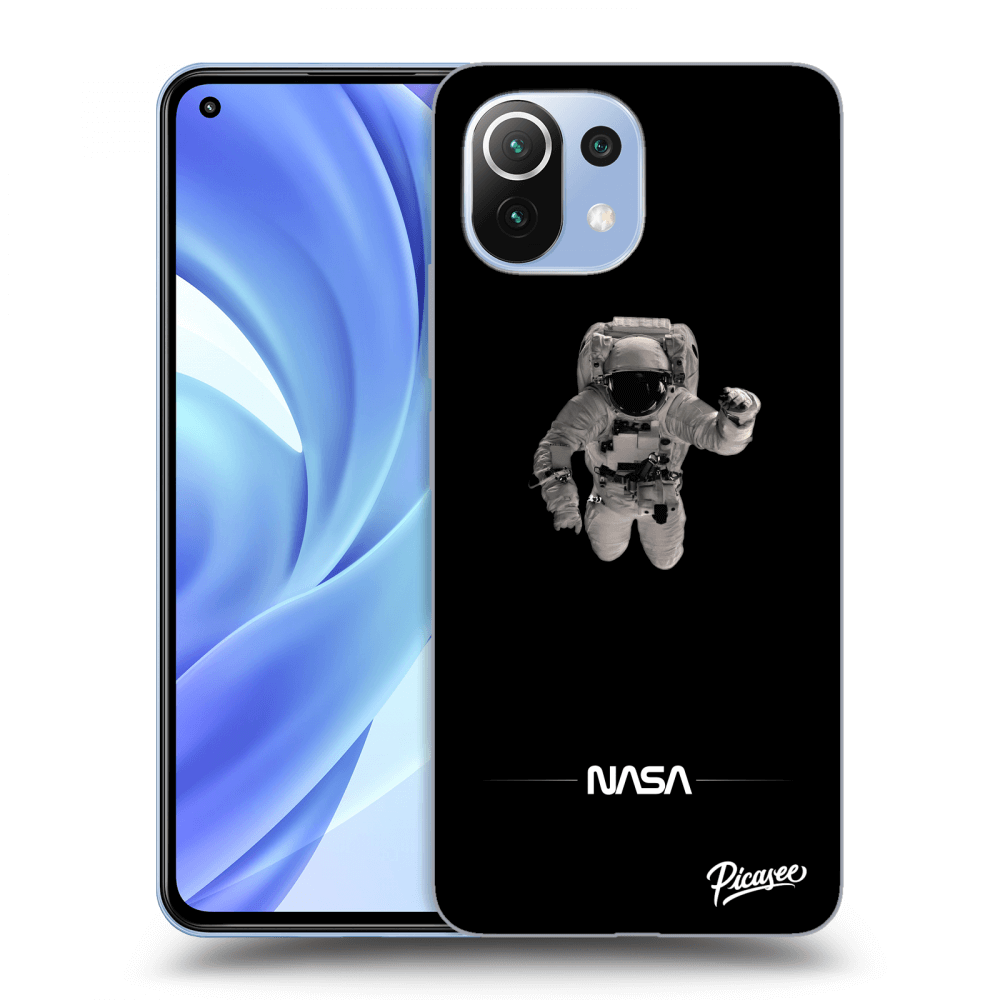 Xiaomi Mi 11 Lite Hülle - Transparentes Silikon - Astronaut Minimal