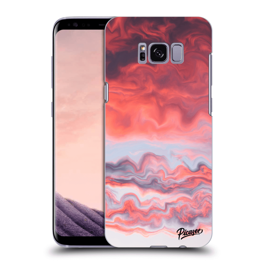 Samsung Galaxy S8+ G955F Hülle - Transparentes Silikon - Sunset