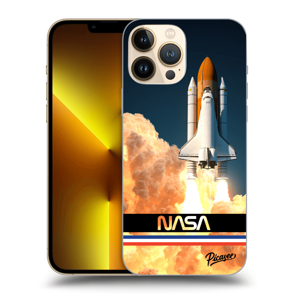 Apple IPhone 13 Pro Max Hülle - Schwarzes Silikon - Space Shuttle