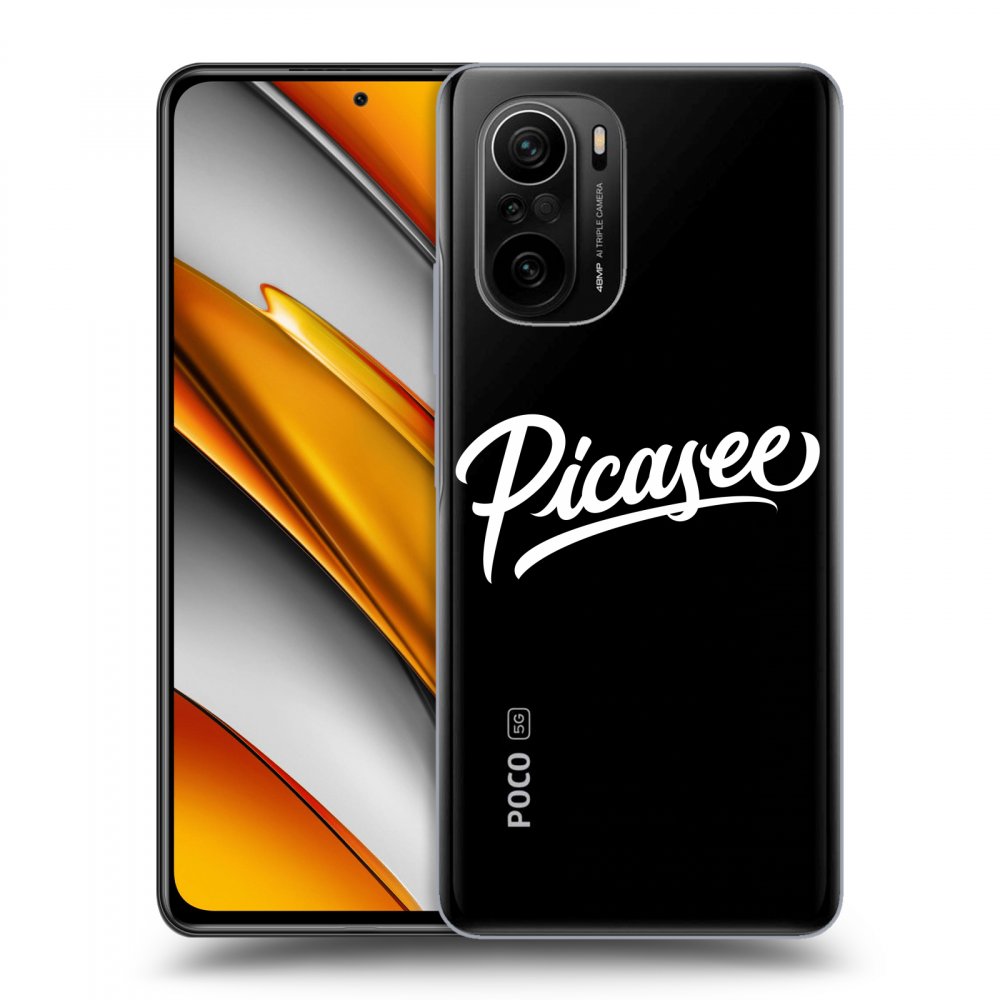 Xiaomi Poco F3 Hülle - Transparentes Silikon - Picasee - White