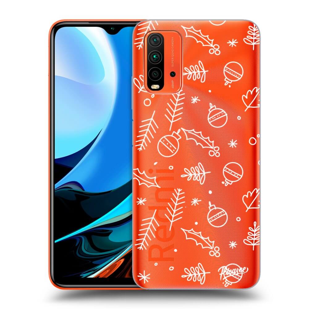 Xiaomi Redmi 9T Hülle - Transparentes Silikon - Mistletoe