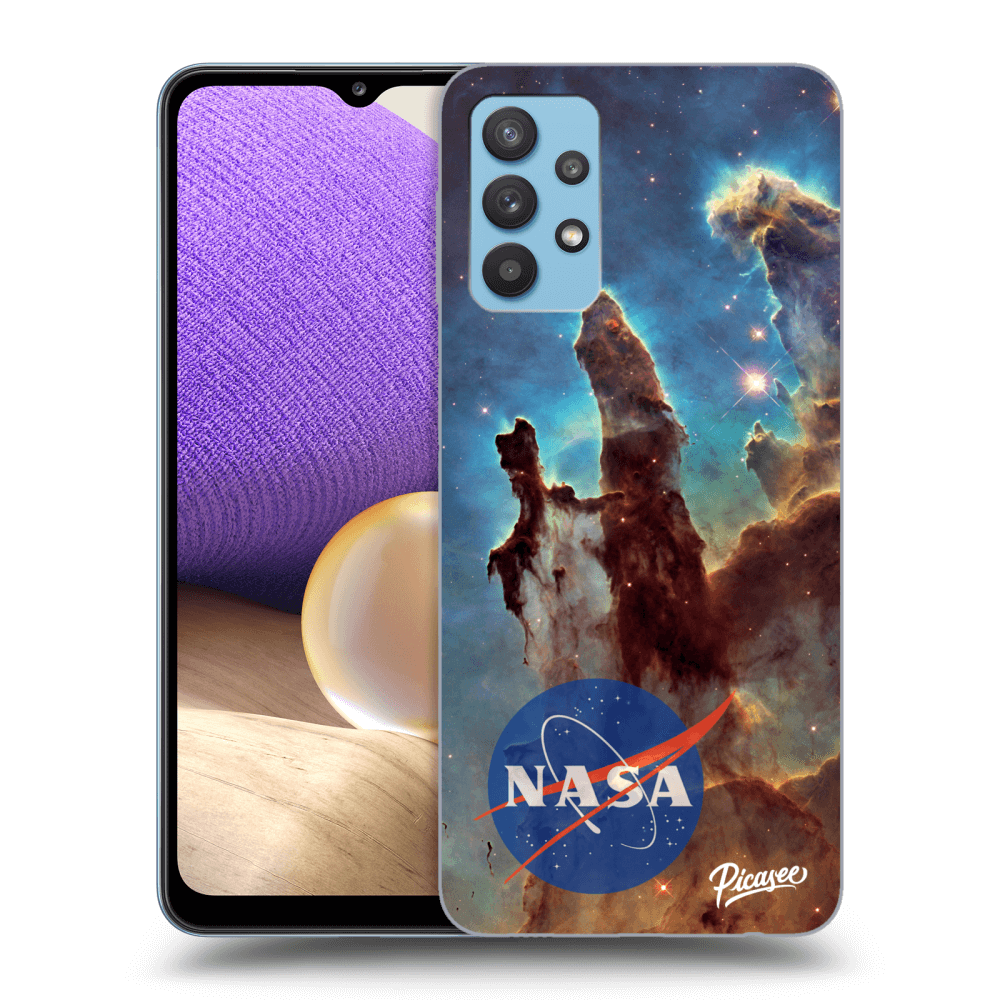 Samsung Galaxy A32 4G SM-A325F Hülle - Transparentes Silikon - Eagle Nebula