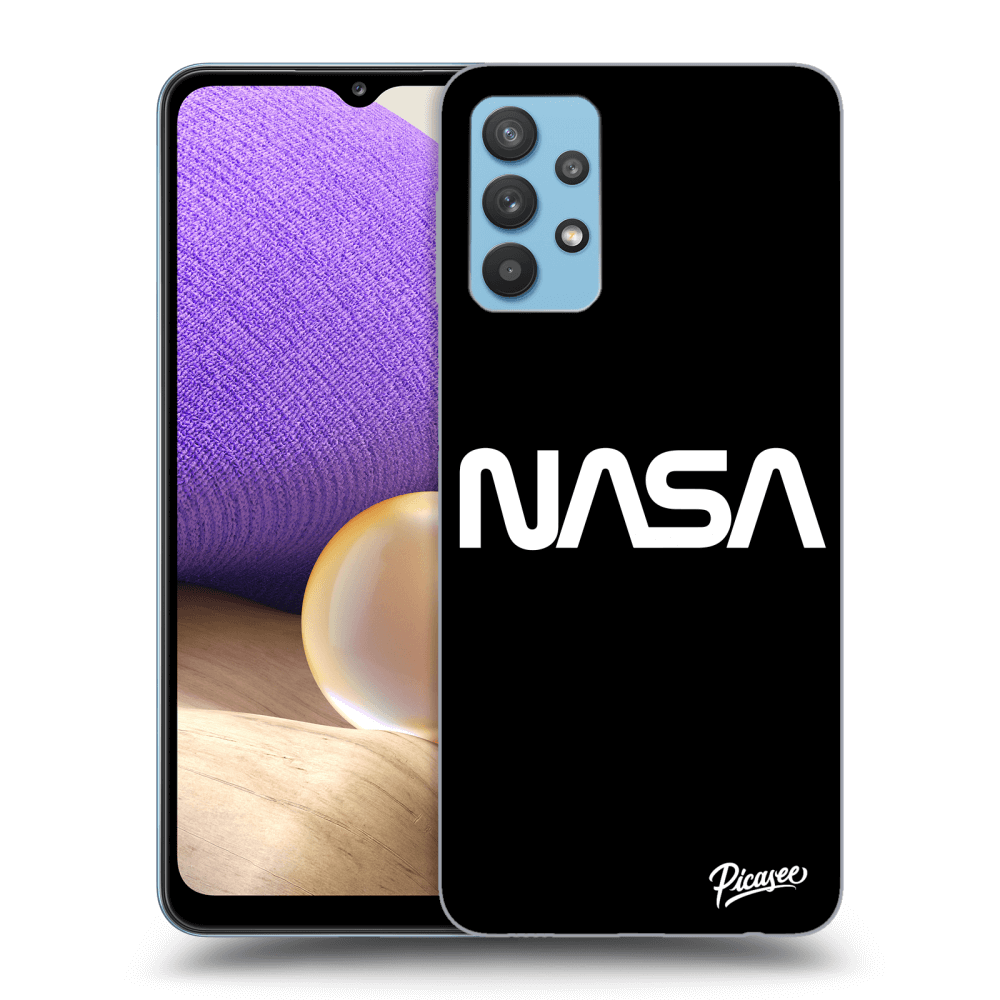 Samsung Galaxy A32 4G SM-A325F Hülle - Schwarzes Silikon - NASA Basic