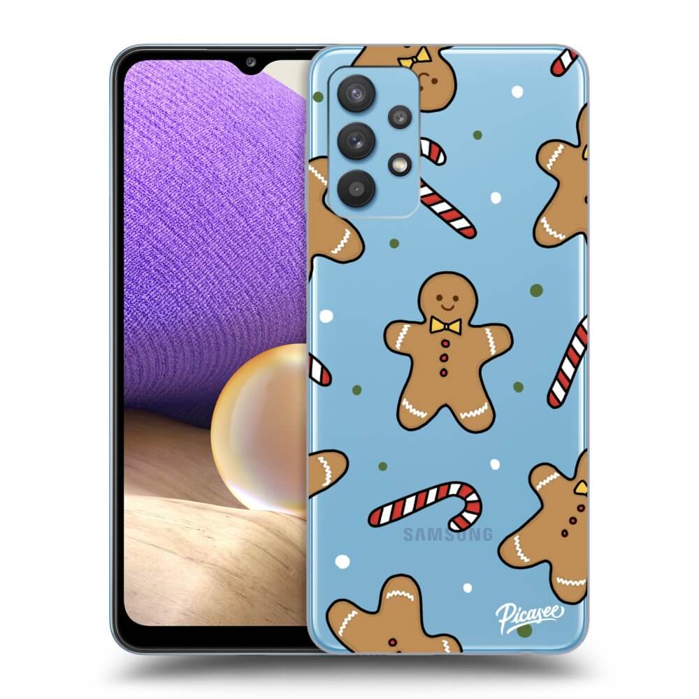 Samsung Galaxy A32 4G SM-A325F Hülle - Transparentes Silikon - Gingerbread