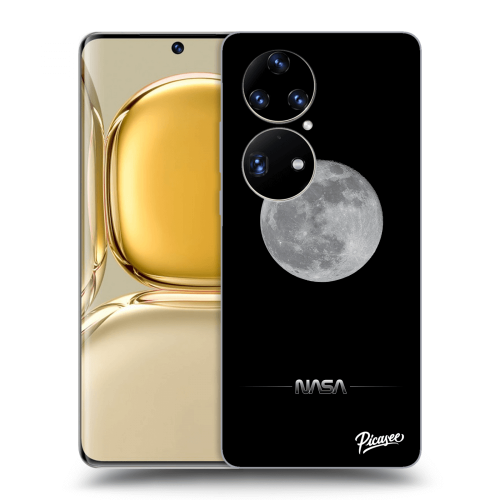 Huawei P50 Hülle - Transparentes Silikon - Moon Minimal