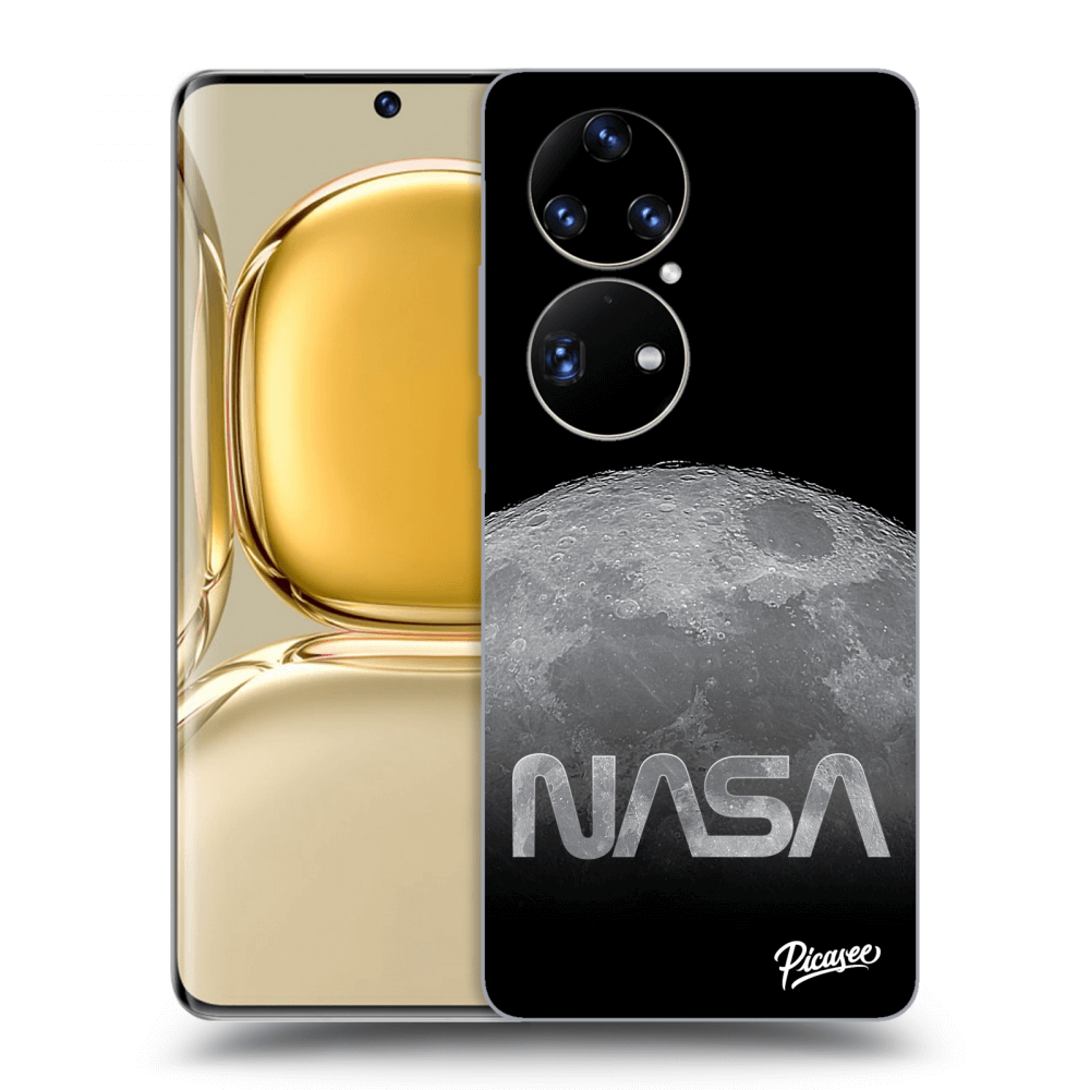 Huawei P50 Hülle - Transparentes Silikon - Moon Cut