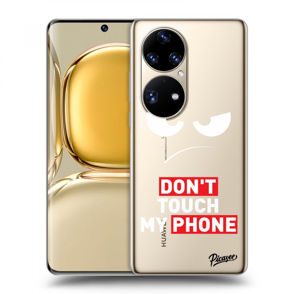 Huawei P50 Hülle - Transparentes Silikon - Angry Eyes - Transparent