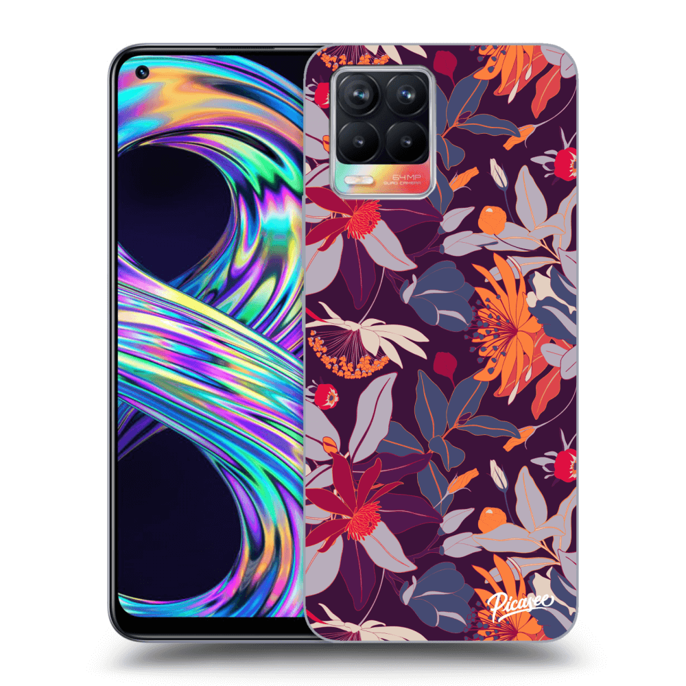 ULTIMATE CASE Für Realme 8 4G - Purple Leaf