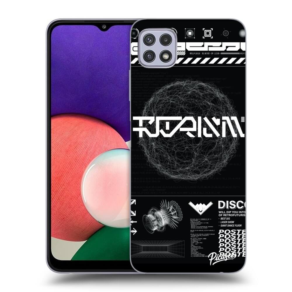 Samsung Galaxy A22 A226B 5G Hülle - Transparentes Silikon - BLACK DISCO