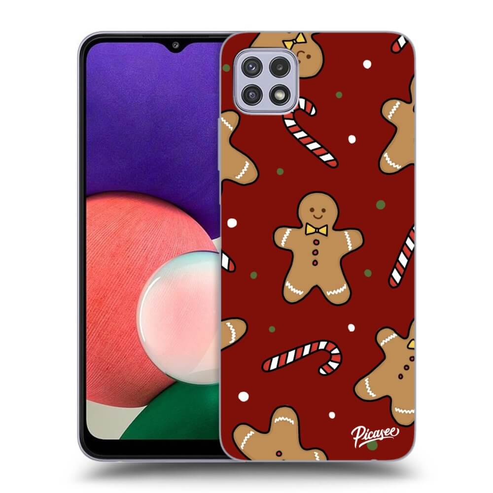 Samsung Galaxy A22 A226B 5G Hülle - Schwarzes Silikon - Gingerbread 2