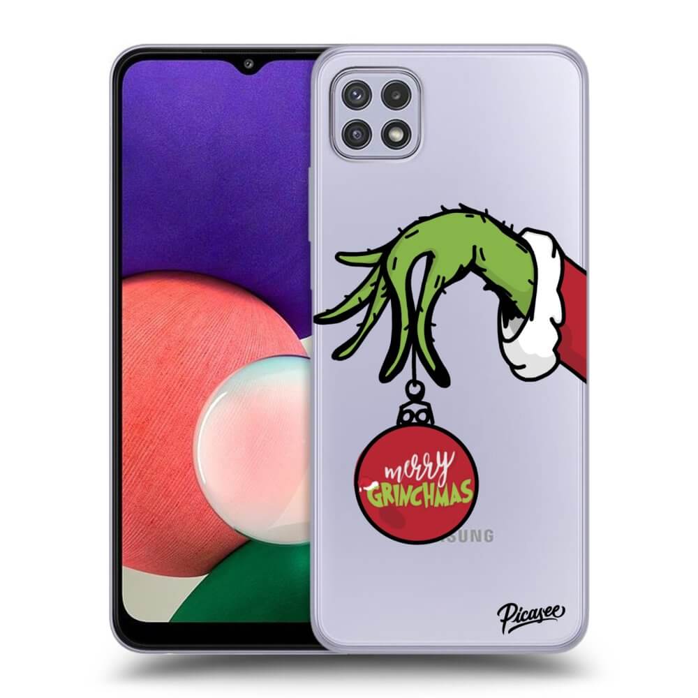 Samsung Galaxy A22 A226B 5G Hülle - Transparentes Silikon - Grinch