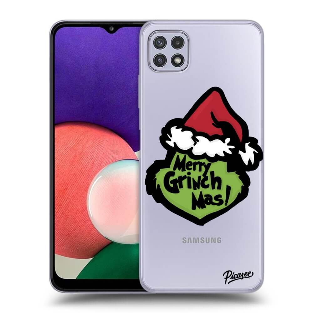 Samsung Galaxy A22 A226B 5G Hülle - Transparentes Silikon - Grinch 2