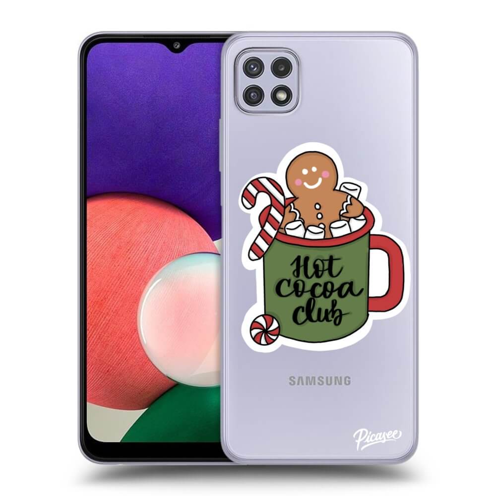 Samsung Galaxy A22 A226B 5G Hülle - Transparentes Silikon - Hot Cocoa Club