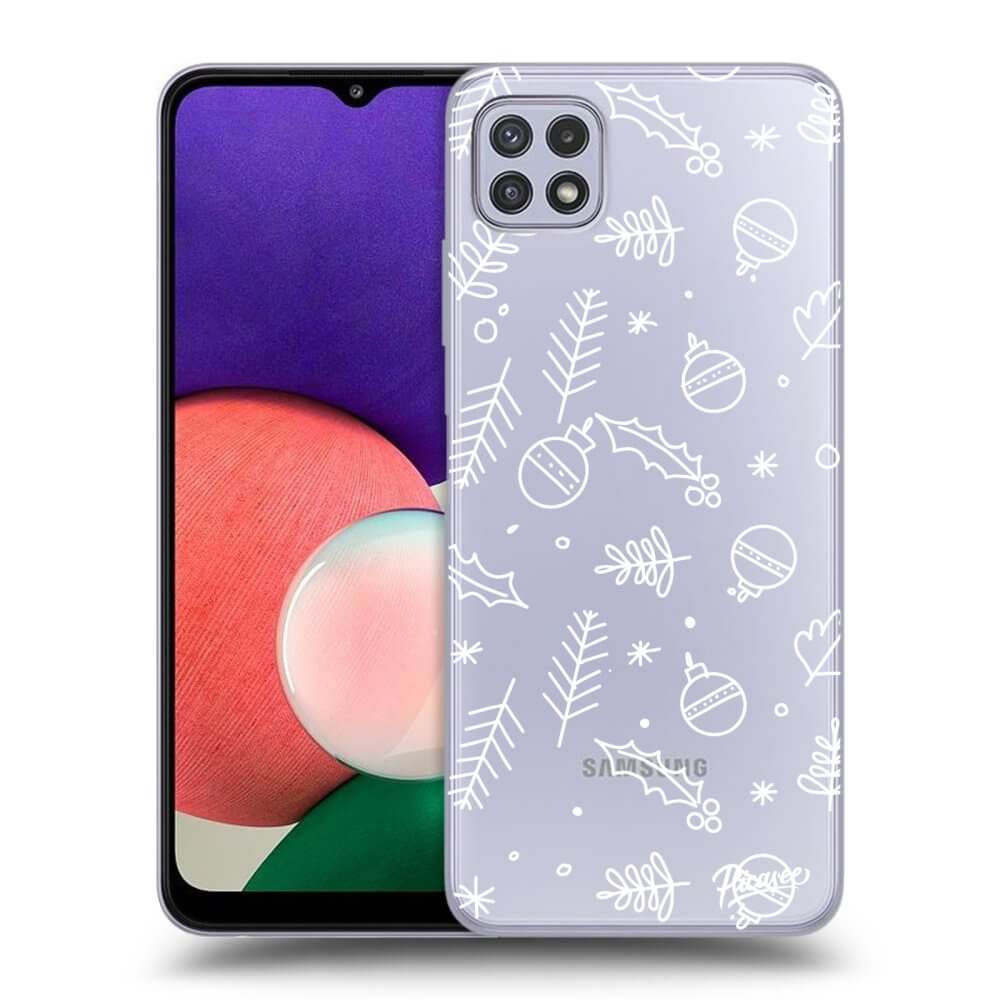 Samsung Galaxy A22 A226B 5G Hülle - Transparentes Silikon - Mistletoe