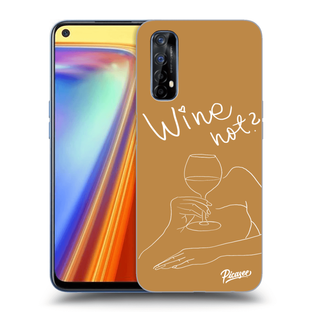 Realme 7 Hülle - Transparentes Silikon - Wine Not