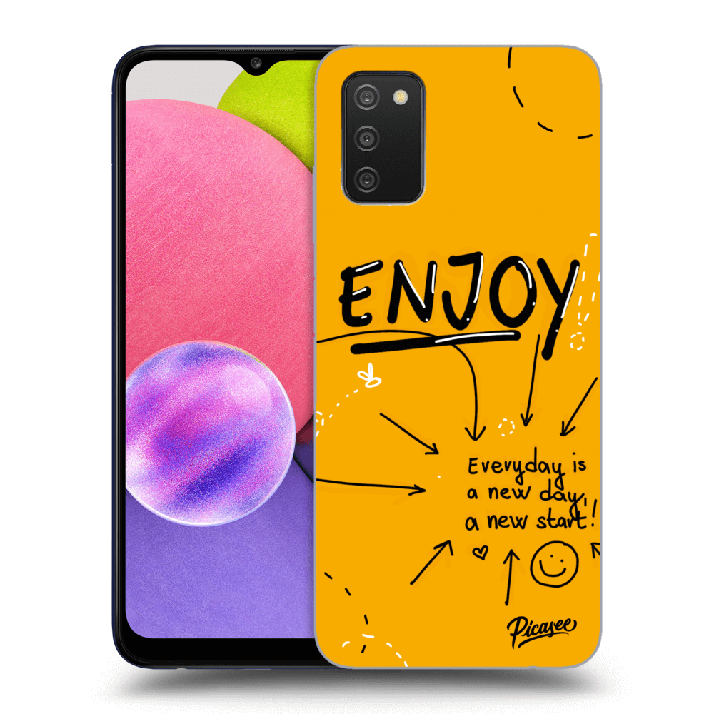 Samsung Galaxy A02s A025G Hülle - Transparentes Silikon - Enjoy