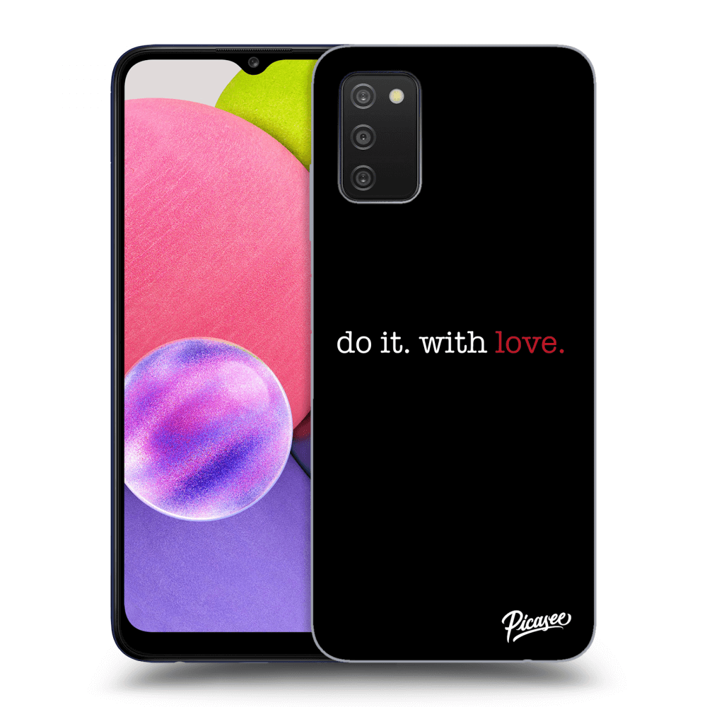 Samsung Galaxy A02s A025G Hülle - Transparentes Silikon - Do It. With Love.