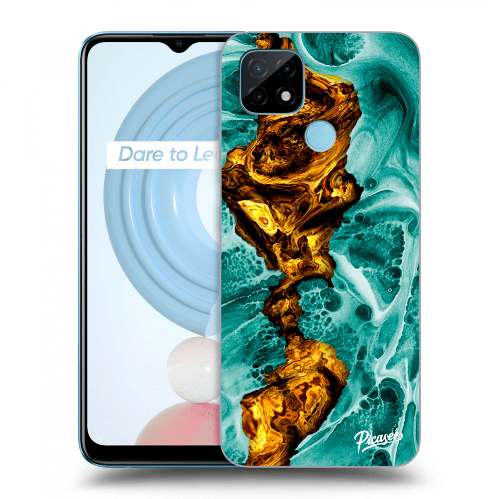 Realme C21 Hülle - Transparentes Silikon - Goldsky