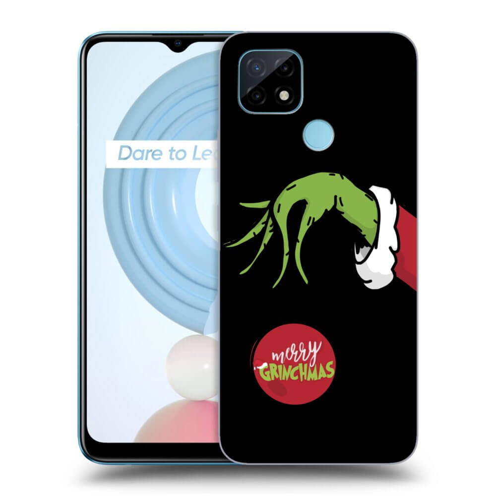 Realme C21 Hülle - Schwarzes Silikon - Grinch